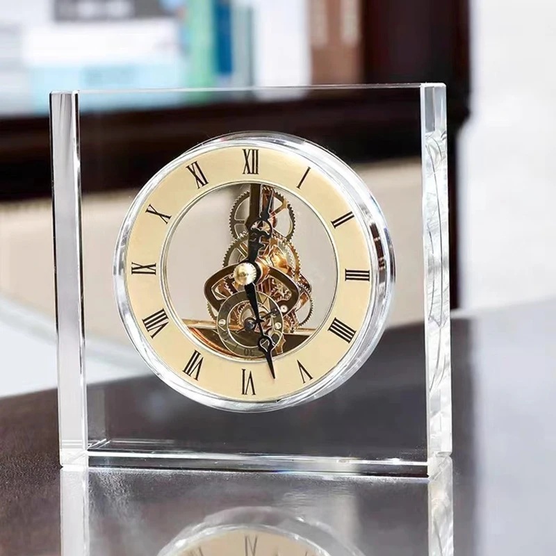 Accessories For Your Gaming Room - Nordic Crystal Silent Table Clock Aesthetic