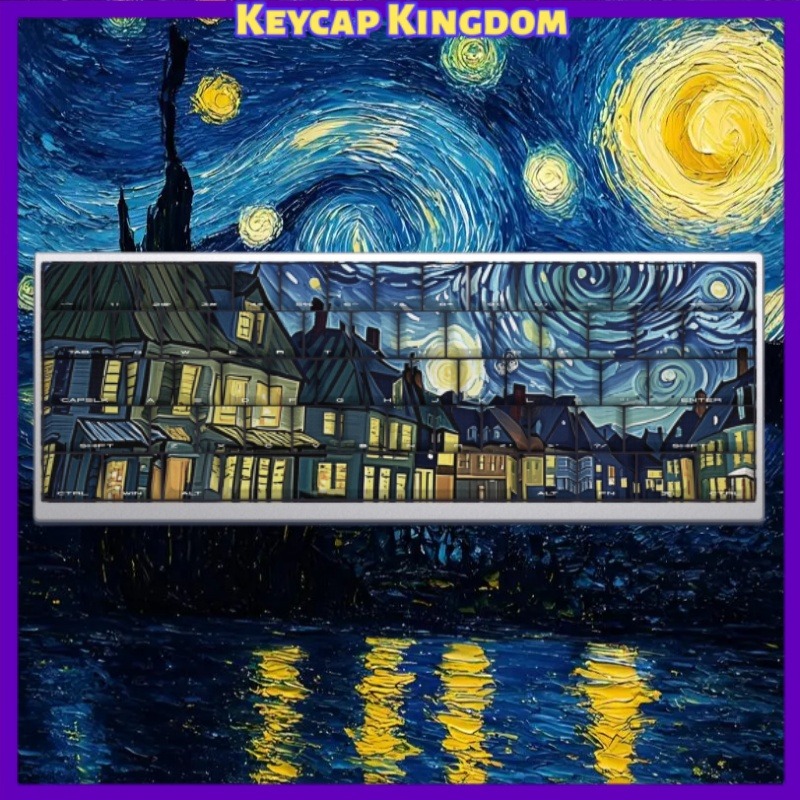 Gaming Accessories To Gift - Van Gogh Starry Sky Theme Keycap