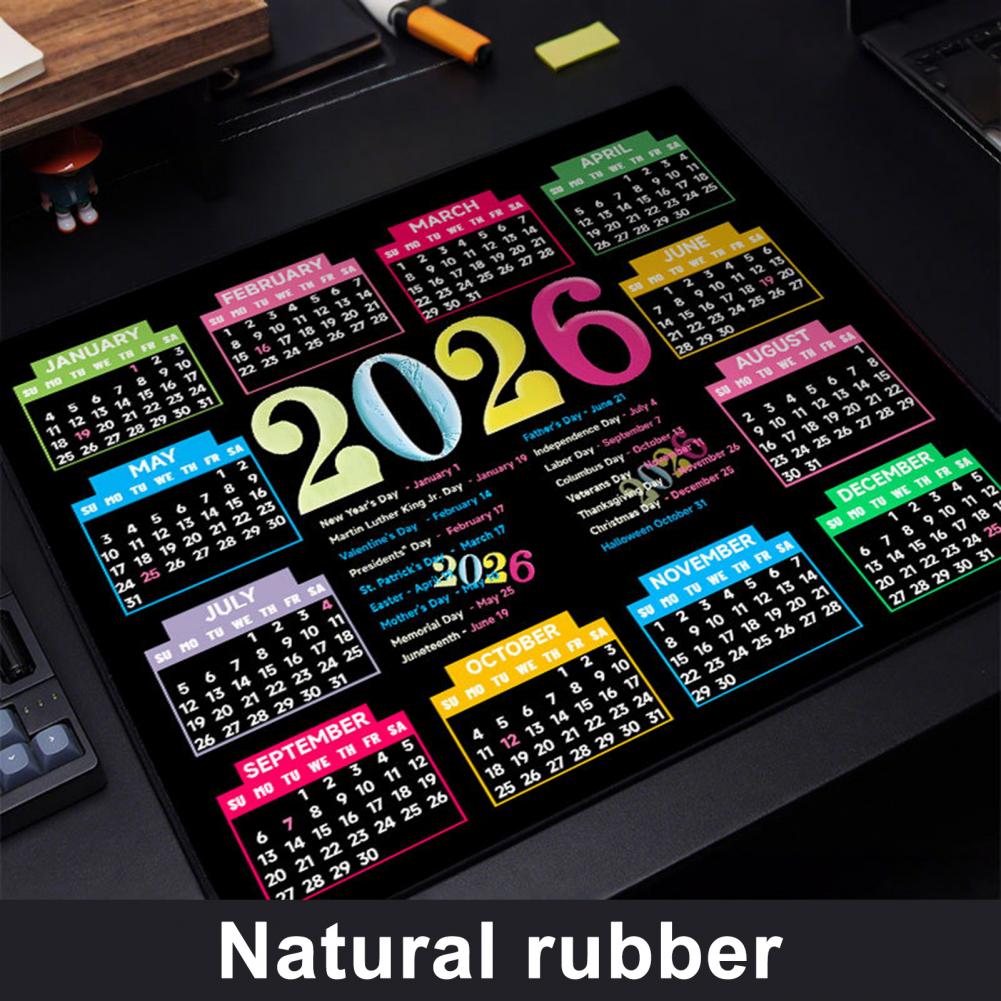 2026 Calendar Mouse Pad Waterp - Gaming Accessories For Desk ulasan dan harga