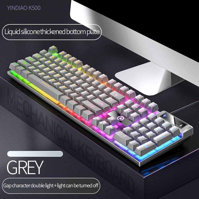 104 Keys Gaming Keyboard Wired - Gaming Accessories Pink ulasan dan harga