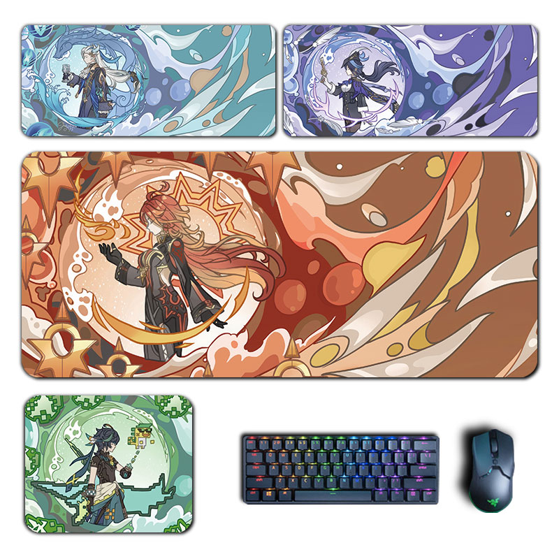Anime Genshin Impact Mouse Pad - Gaming Accessories For Desk ulasan dan harga