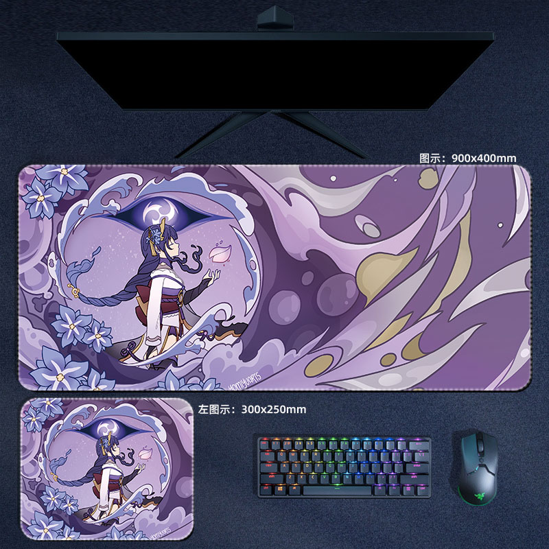 Anime Genshin Impact Mouse Pad - Gaming Accessories For Desk ulasan dan harga