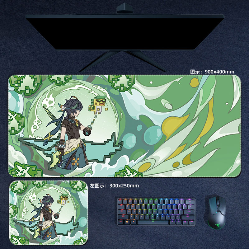 Anime Genshin Impact Mouse Pad - Gaming Accessories For Desk ulasan dan harga