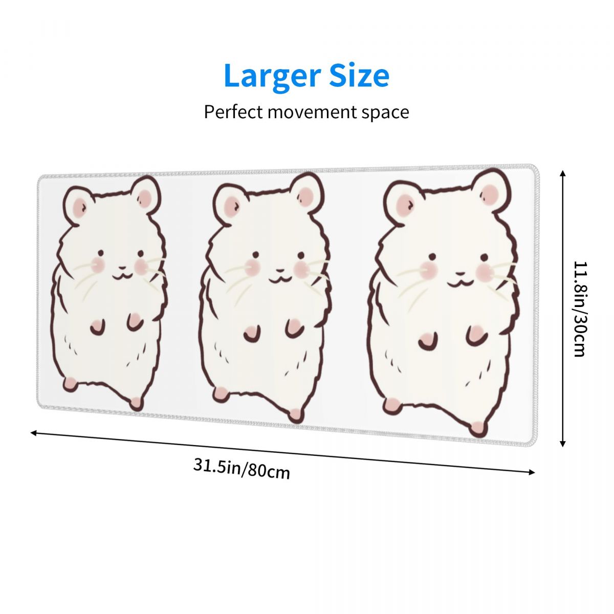 Cute Hamster Drawing Large Mou - Gaming Accessories Drawing ulasan dan harga