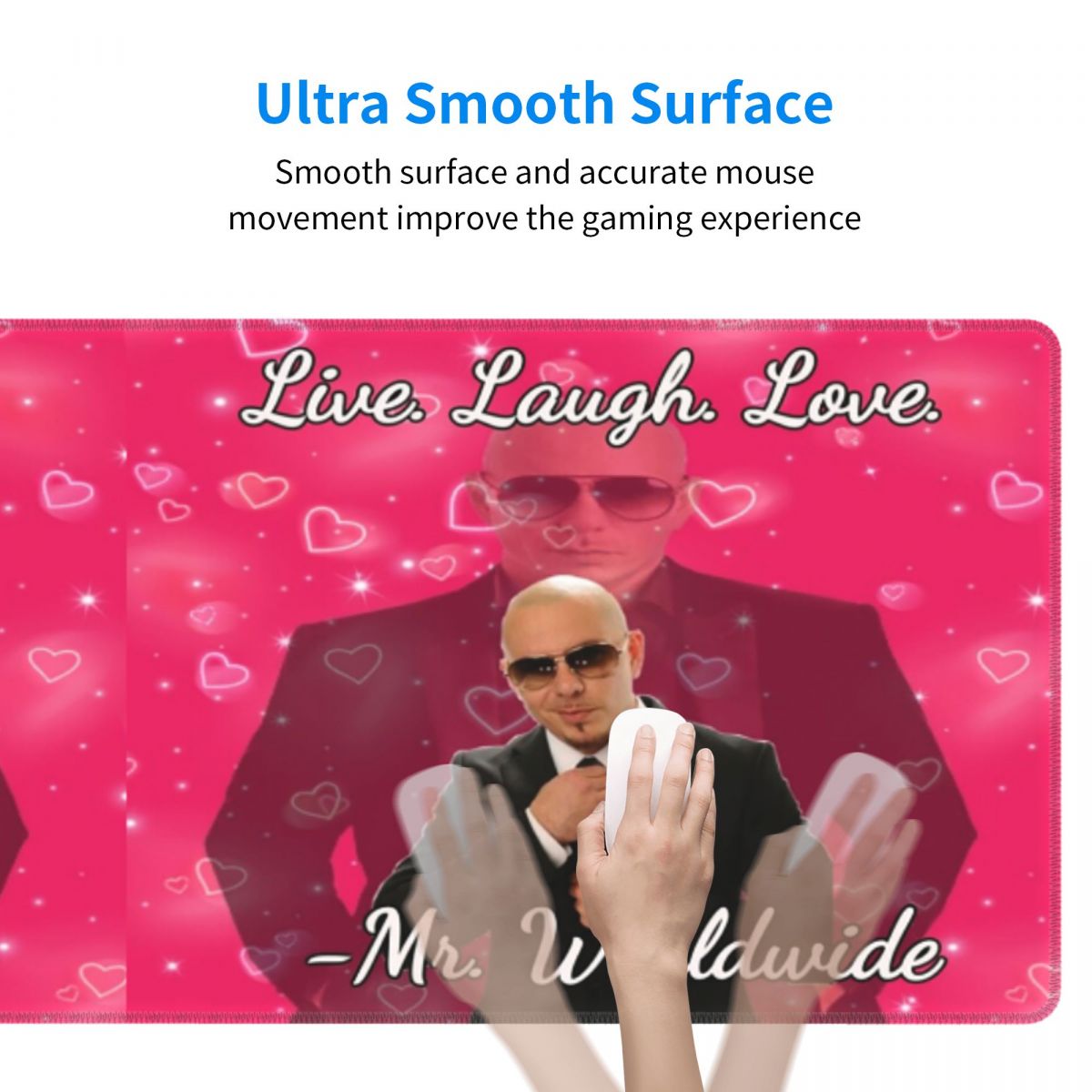 Large Mouse Pad Mr Worldwide L - Gaming Accessories For Pc ulasan dan harga
