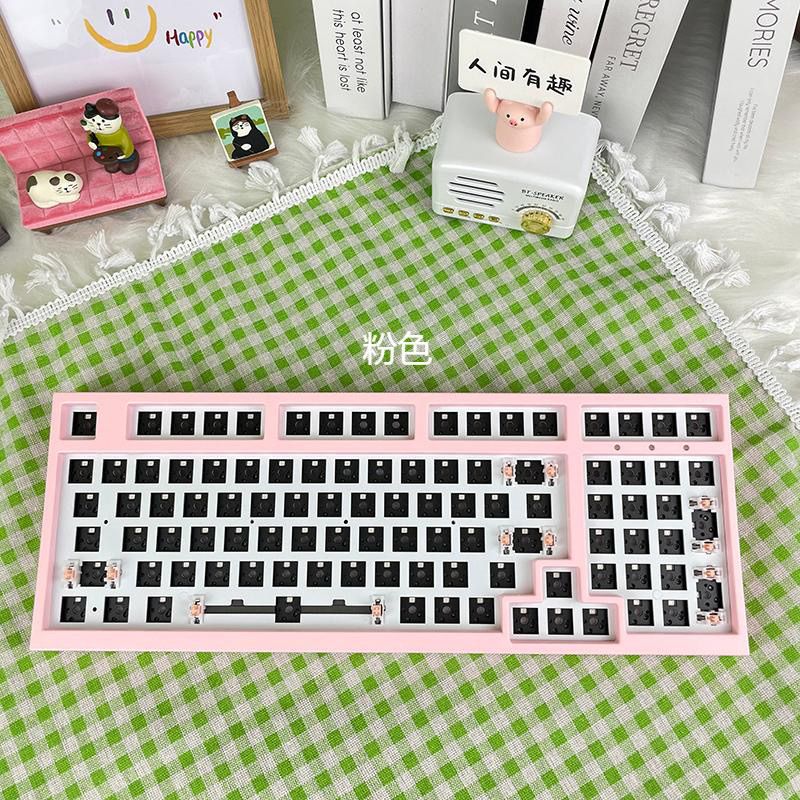 T98 Keyboard Kit Wireless 3Mod - Gaming Accessories Pink ulasan dan harga