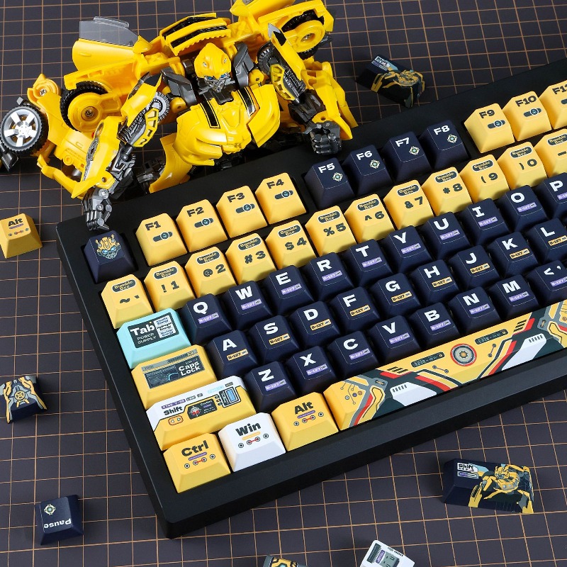 Yellow Bee Robot Theme Custom  - Gaming Accessories To Gift ulasan dan harga