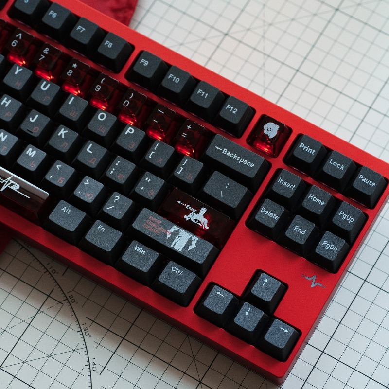 Soviet Black Theme Keycaps Set - Gaming Accessories To Gift ulasan dan harga