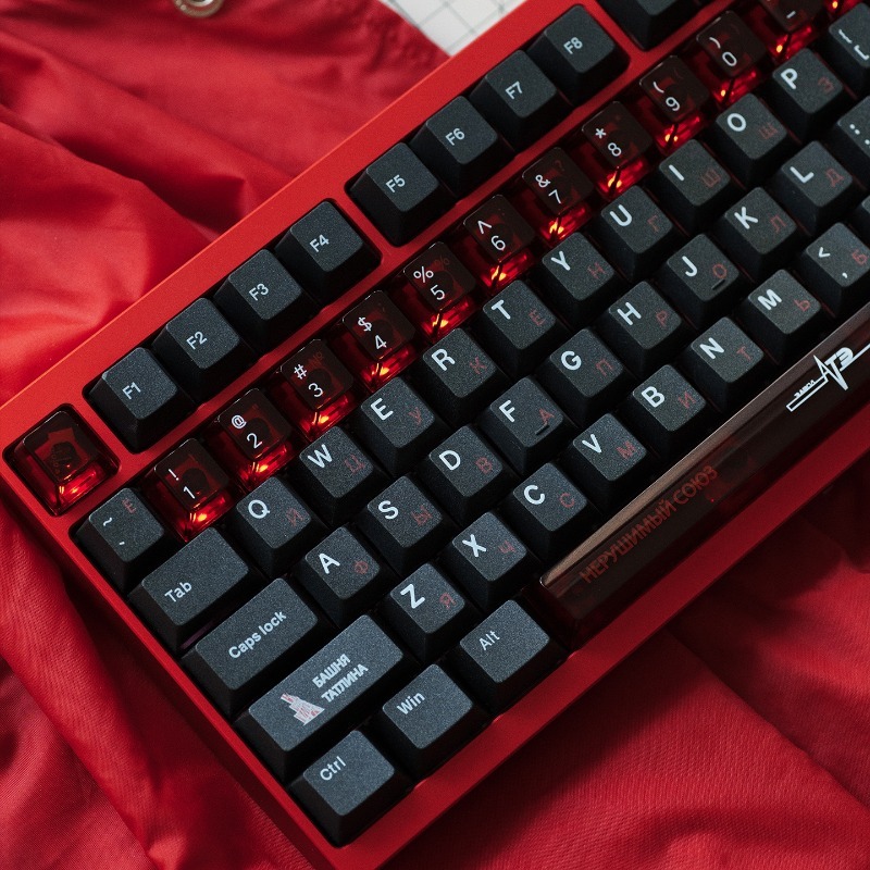 Soviet Black Theme Keycaps Set - Gaming Accessories To Gift ulasan dan harga